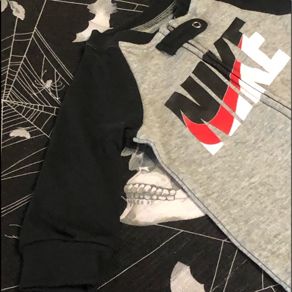 NIKE AIR KIDS BOYS ZIP ONESIE PAJAMAS FOOTSIE 6M - Picture 6 of 12